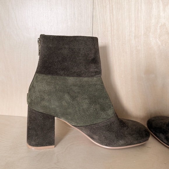 See by Chloe Pendragon Color Block Booties, Green | Size EU 38 / US 8 - Picture 7 of 8